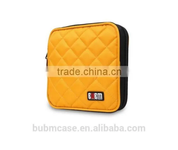 Yellow 32 Capacity 230D Space Twill PVC Fabric DVD Case CD Holder Personalized cd Case Multi Disc Dvd Cases photo-3