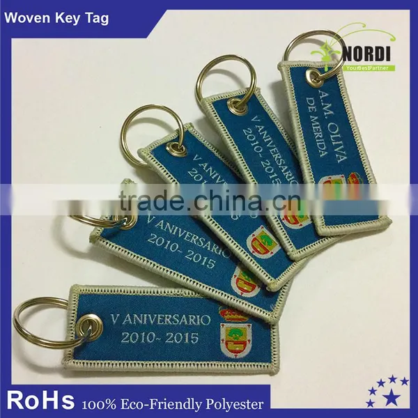 Reflective Key Chain /custom Key Tag /polyester Embrodiery Key Chain photo-3