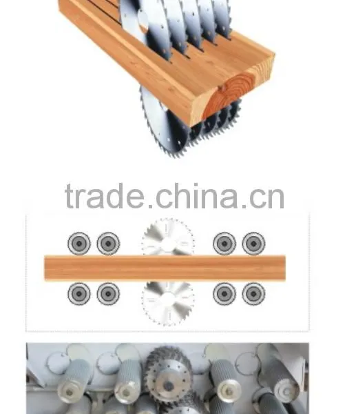 Small Square Timber Multi Blade Saw Machine MJ200-120-4D photo-2