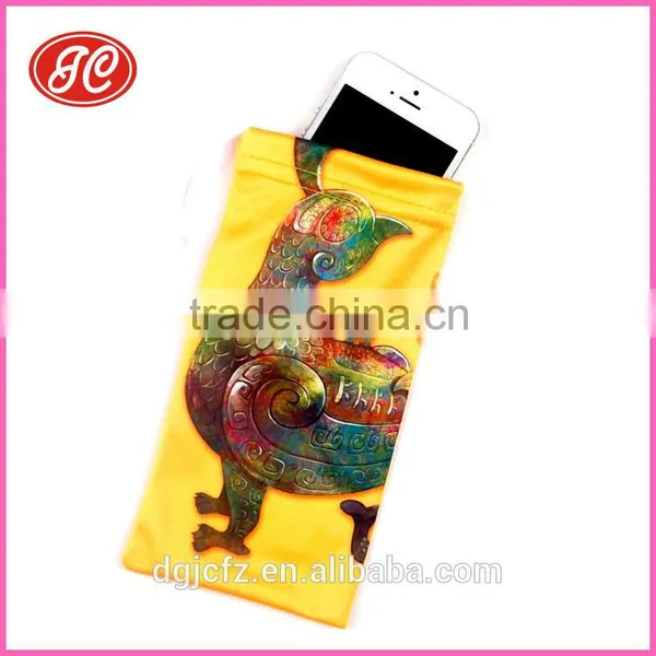 Customized Logo Yellow Color Microfiber Cloth for Mobile Phone Bag photo-5