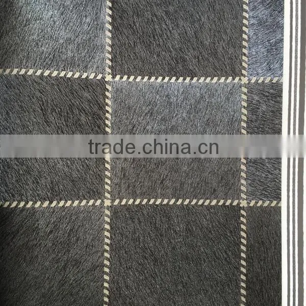 Hand Sewing Leather Effect Vinyl Wallpaper photo-5