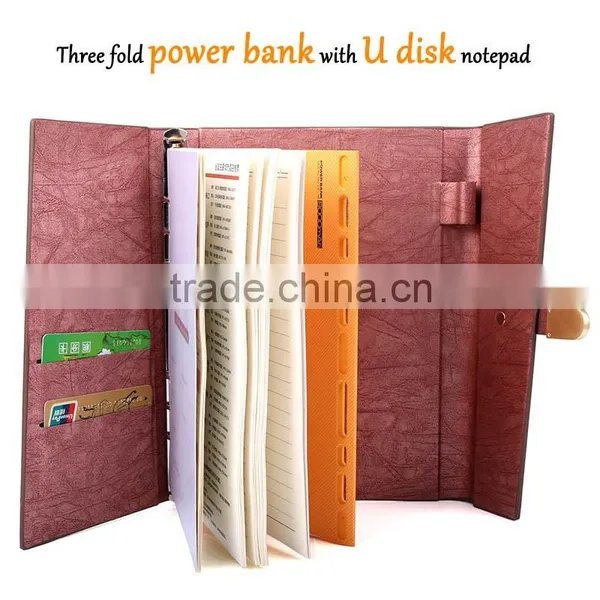 Plaro Fashion U Disk Battery Loose-leaf Notepad Paper Notebook photo-2