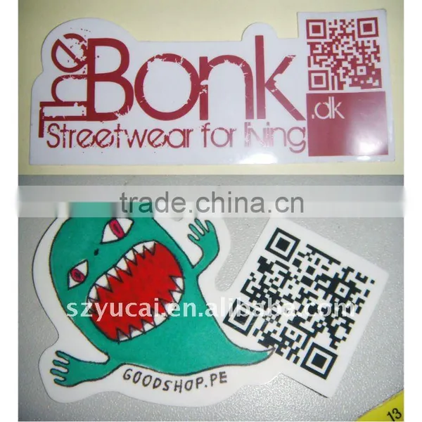 Custom Printed Die Cut QR Code Label