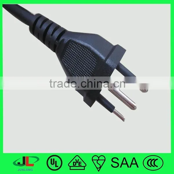Whole Sale UC 3 Pin Electric Plug Brazil Power Cord Plug photo-2