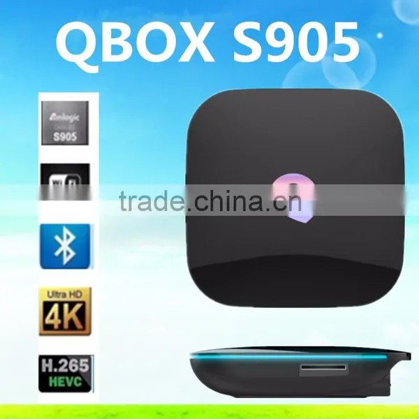 Q-Box Amlogic S905 Google Android 5.1 2G 8G H.265 HEVC Quad Core Qbox Android TV Box