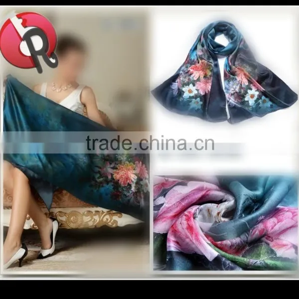 Digital Print Silk Scarf photo-2