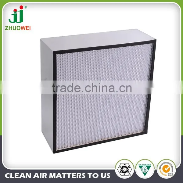 DOP tested separator hepa filter based on EN1822
