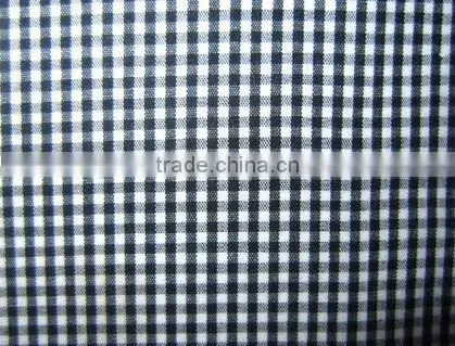 China New Arrival 100% Polyester Blue Small Checks Fabric