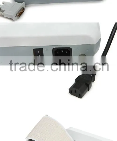 Medical Equipment TFT Color LCD Display High Resolution Wide Touch Screen 3-Channel ECG Machine With Standard 12 Leads photo-3