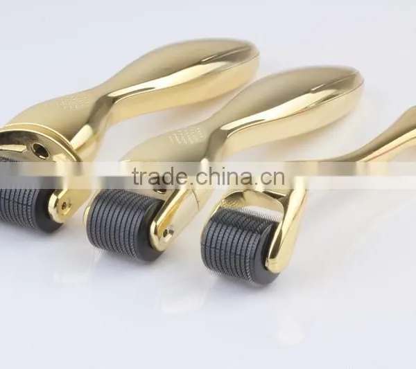 2015 Newest Golden Body Roller Micro Needle Titanium Derma Roller On Big Sales - L008 photo-3