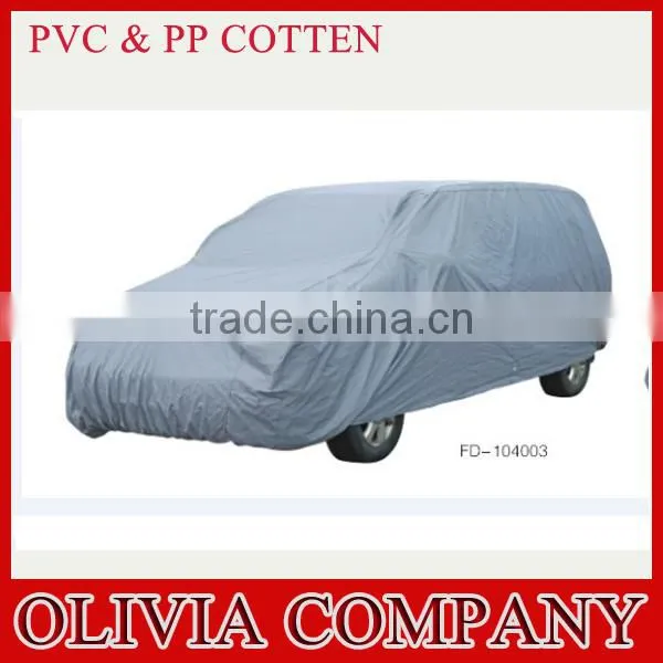 Outdoor Waterproof Polyester PEVA PVC Cotton Car Cover photo-3