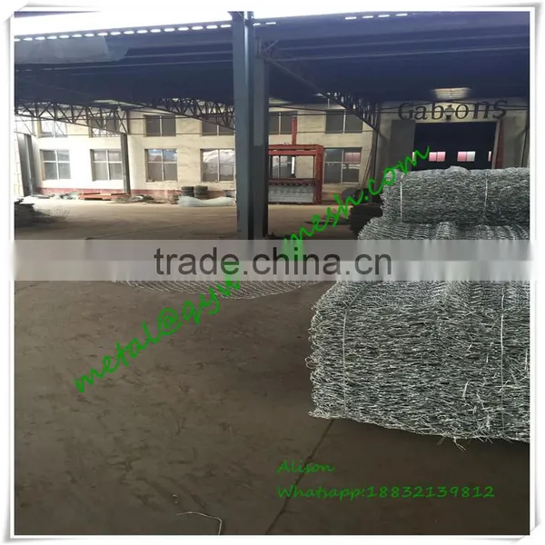 2017 Qiangyu High Tensile Hot Sale Galvanized Gabion Cage photo-3