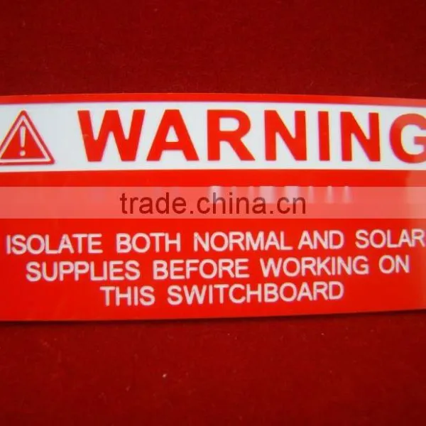 ABS Plastic Engraved Warning Tag photo-2