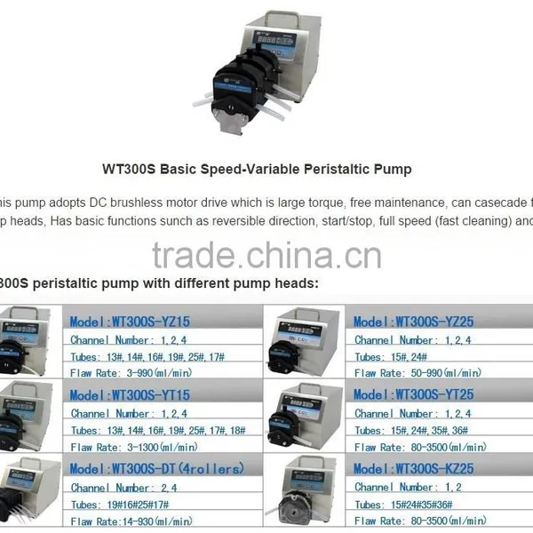 Economic and Multichannel Peristaltic Pump KWT300S/KZ25-PC ( CE,ISO9001) photo-4