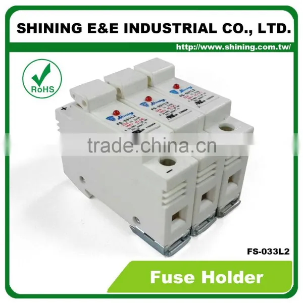 FS-033L2 With LED Indicator 380V 32A 3 Pole 10x38 Fuse Carrier photo-2