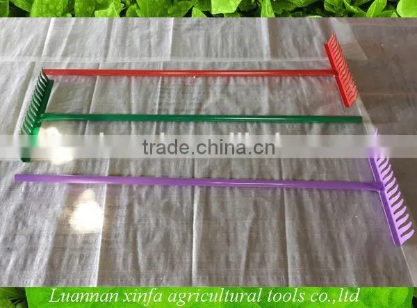 Different Colour of Garden Rake With Steel Handle photo-3
