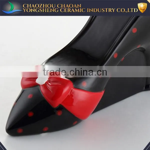 Wholeasale Ceramic High Heel Shoe Piggy Bank for Gift photo-2