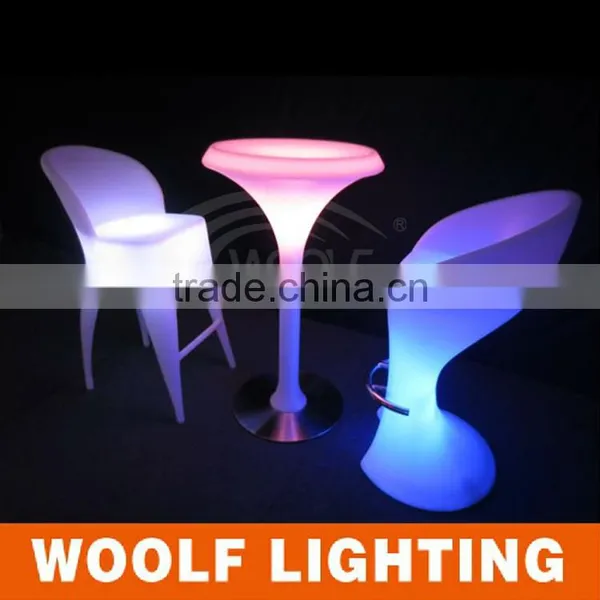 Modern Design Carly Salon and Party Used Shining Decorative LED Round Cocktail Table photo-2