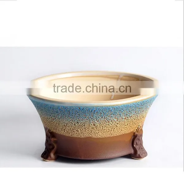 New Design Large Caliber Meaty Plants Ceramic Outdoor Planters photo-3