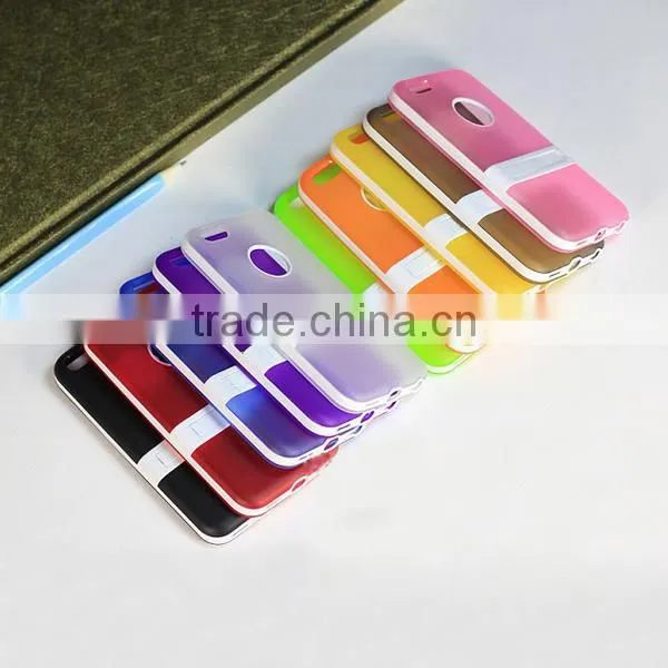 TPU Color Phone Protective Case With Bracket for IPhone5C photo-4
