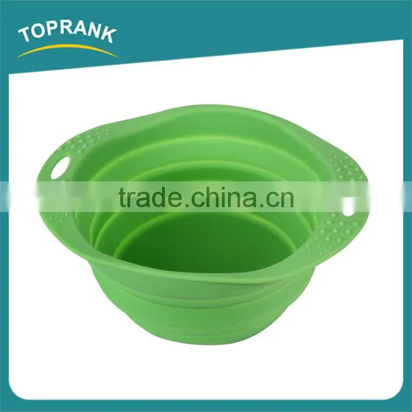 Wholesale Silicone Feed Dog Water Bowl Dog,Pet Travel Dog Food Bowl,Colored Bowl Feeder photo-2