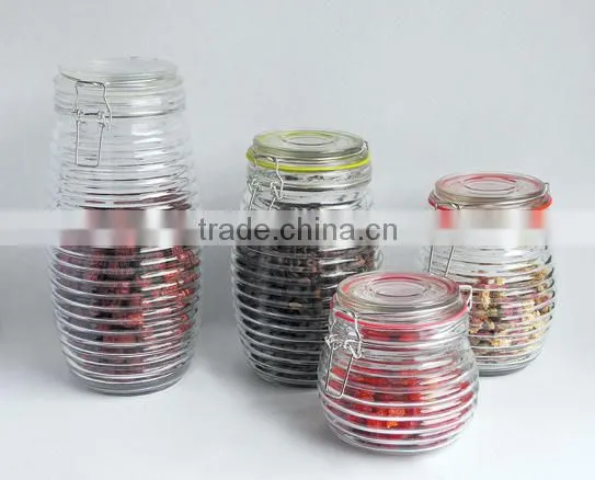 Clear Food Grade Glass Jar With Lid photo-2