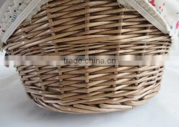 Hand Woven Decorative Wicker Flower Basket for Wedding photo-4