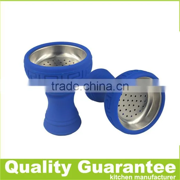Hot Selling Silicone Hookah Bowl New Funnel Stainless Iron Bowl photo-3