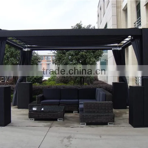Outdoor Luxurious Rattan Pavilion Gazebo Garden Tent Supplies photo-2