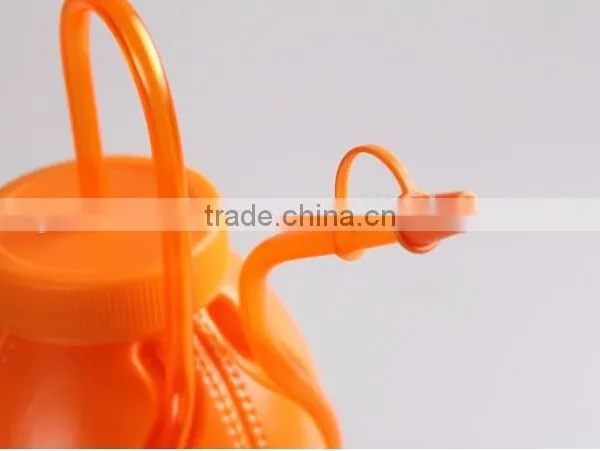 New Innovative Plastic Round Drinking Bottle Kettle With Cap and Straw photo-3