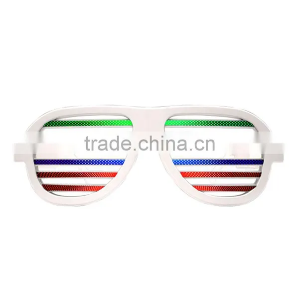 LED Flashing Glasses Christmas Holiday Gifts Voice Control Glasses Party Props