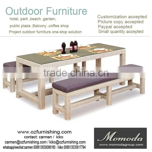 9166 Popular Outdoor Furniture Portable Rattan Bar Furniture With Bar Table and Stools