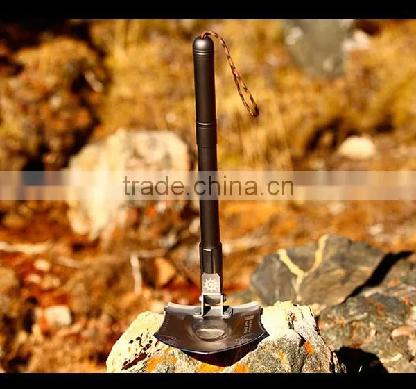 Best Hiking First Aid Kit Multifunction Survival Shovel With Torch Hammer Axe Saw photo-2