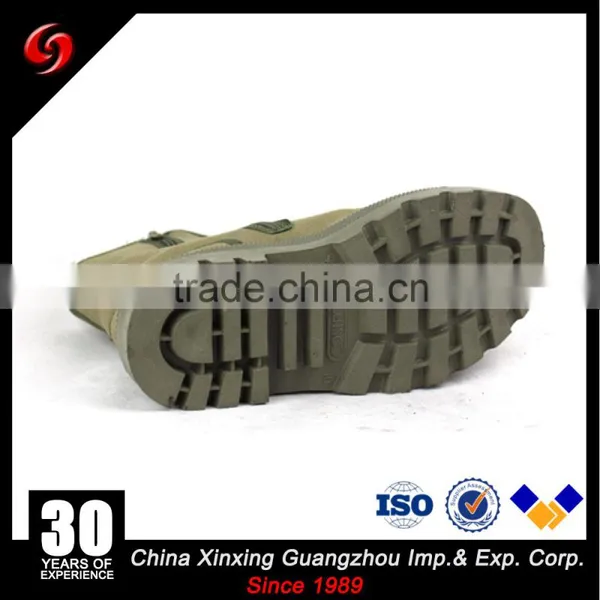 Olive Green Military Canvas Shoes With Zipper ,cheap Military Boots photo-5