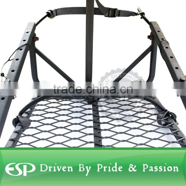 Steel Climbing Hunting Tree Stand With Safety Vest Harness, 250lb Capacity photo-2