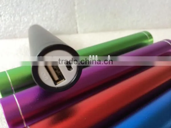 Wholesale 3600mAh Mini Aluminum Round Tube Power Bank Charger photo-5