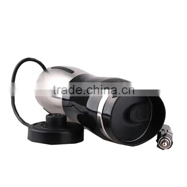 Stainless Steel Travel Car Heated Insulation Electronic Thermal Mug 400ml photo-3