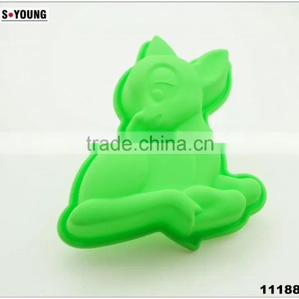 11188 FDA/LFGB Deer Shape Silicone Cake Mold photo-5
