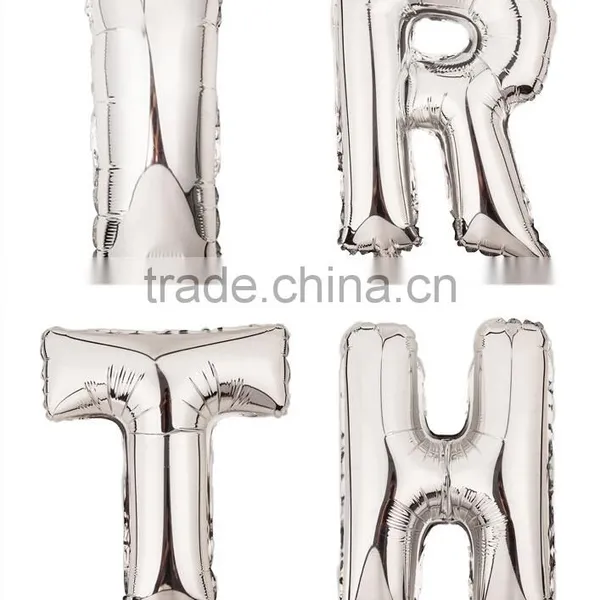 16 Inch Foil Letter Number Foil Balloons Birthday /Wedding Party Decorative Foil Balloons photo-6