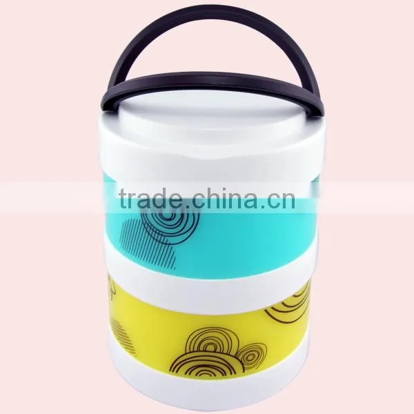 Double Wall Ceramic Lunch Box With Handle photo-3