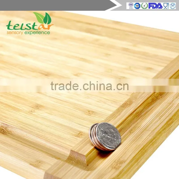 Bamboo Cutting Board and Serving Tray With Juice Groove - Extra Large 18 x 12 Inches - Made Using Premium Bamboo photo-2