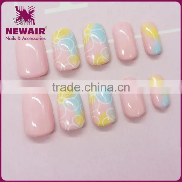 2017 Custom Colorful Elegant Artificial Nail Art Design With Glue photo-3