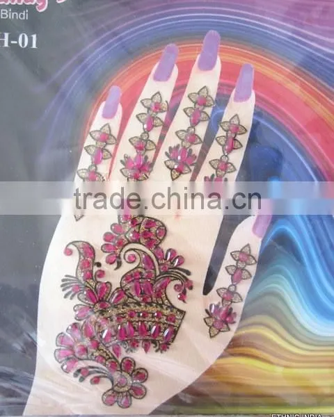 HAND Tattoos BINDI HENNA STICKER Wedding Favour Gift photo-2