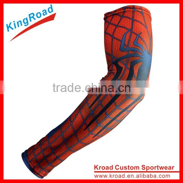 Custom Sublimation Printing Lycra Sleeve Compression Arm Warmers for Men photo-3