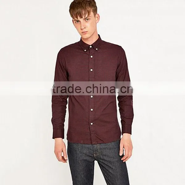2016 Latest Shirt Designs for Men Slim Fit100 Polyester Mens Dress Shirts photo-6