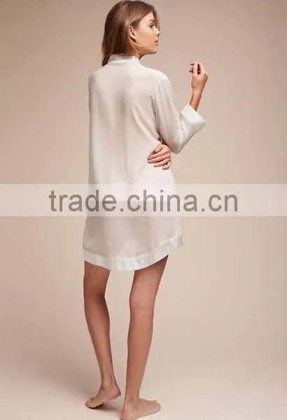 Summer Women Chiffon Pyjama V Neck Elegance Sleepwear Bridal Lingerie Sleepwear Adjustable Straps Match Robe Bride Dress photo-5