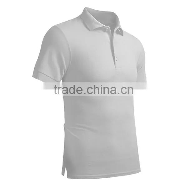 100 Polyester Cheap Wholesale Custom Logo Mens White Polo Shirt photo-3