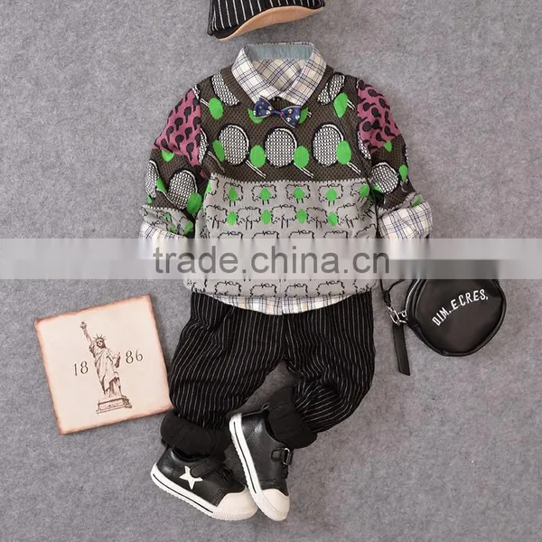 S15312A 2017 New Design Casual Long Sleeve Cute Boys Sweater photo-2