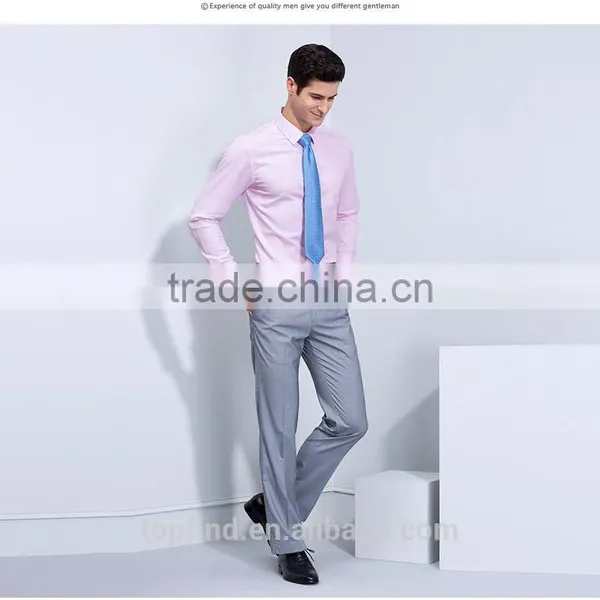 Classic Italian Bamboo Solid Color Business Formal Men's Shirt With Good Offer photo-4
