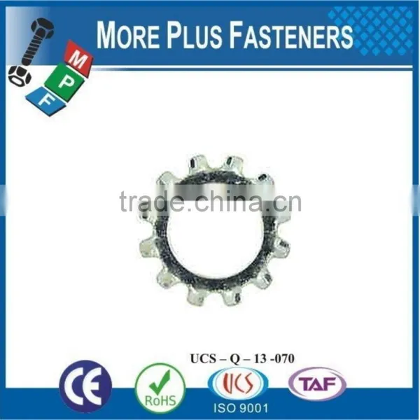 Made in Taiwan Passivated Zinc Plated External Tooth Lock Serrated Washer Stainless Steel Carbon Steel photo-5